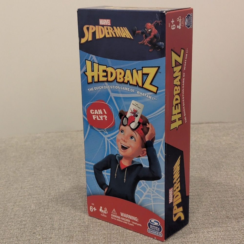 Hedbanz Guessing Game Spiderman for Kids and Family NIB